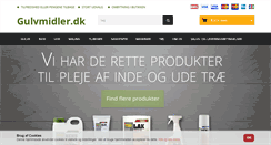 Desktop Screenshot of gulvmidler.dk